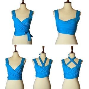 COPY - Cider Blue Wrap Top